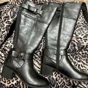 NEW UNISA Black Riding Boots, Size 6 1/2
